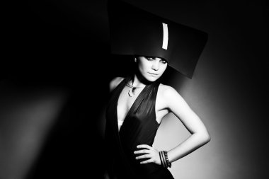 Woman in Napoleon hat 