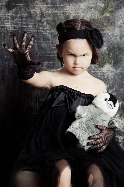 Dark little princess — Stock Photo, Image