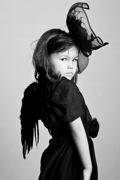 Piccolo angelo nero — Foto Stock