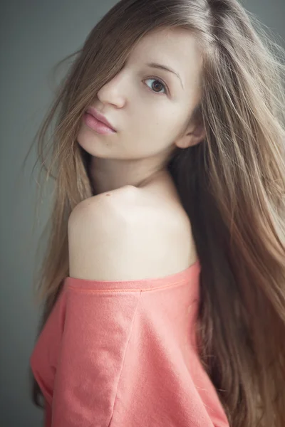 cute innocent brunette teen