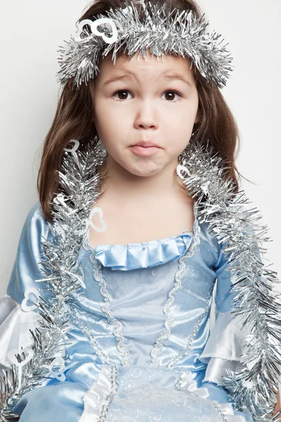 Pequena princesa para o Natal — Fotografia de Stock