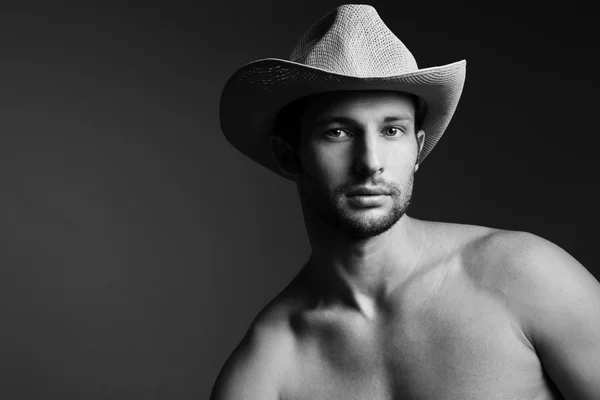 Homem de chapéu de cowboy — Fotografia de Stock