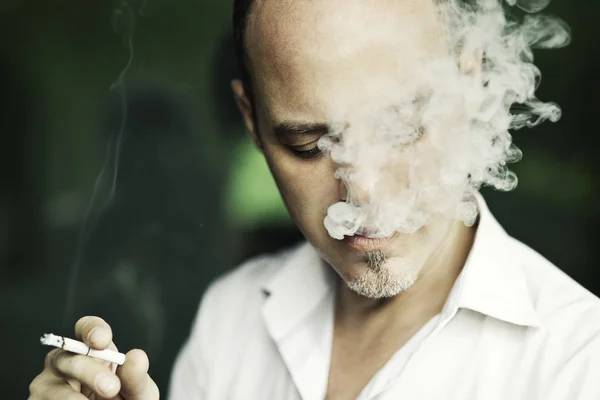 Retrato del fumador — Foto de Stock