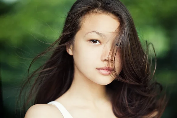 Portrét asian girl — Stock fotografie