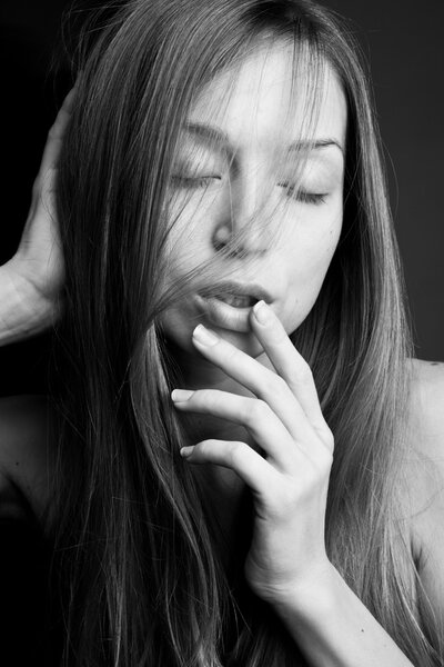 portrait of sensual woman