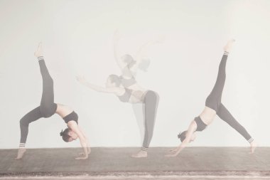 duruşlar Yoga yapıyor kadın