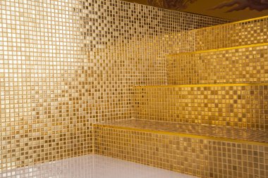 lüks seramik altın merdiven, dekoratif iç