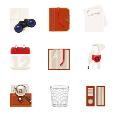  kitap vektör Icon set