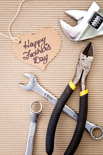 Happy Father's Day - with Tools background