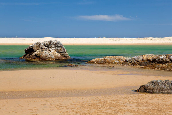 Beach water and rocks - Sawtell