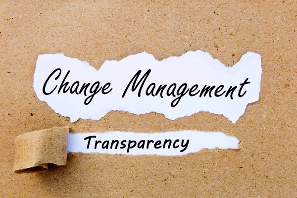 Change Management - Transparency - successful strategies for change management