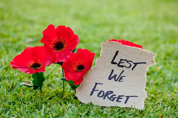 Lest We Forget - Anzac - Rememberance — Stock Photo, Image