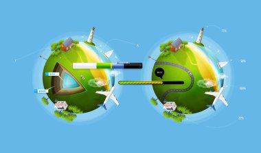 Infographic iki Planet Earth ile