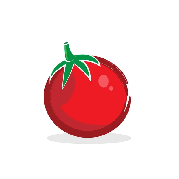 Tomate rouge stylisée — Image vectorielle