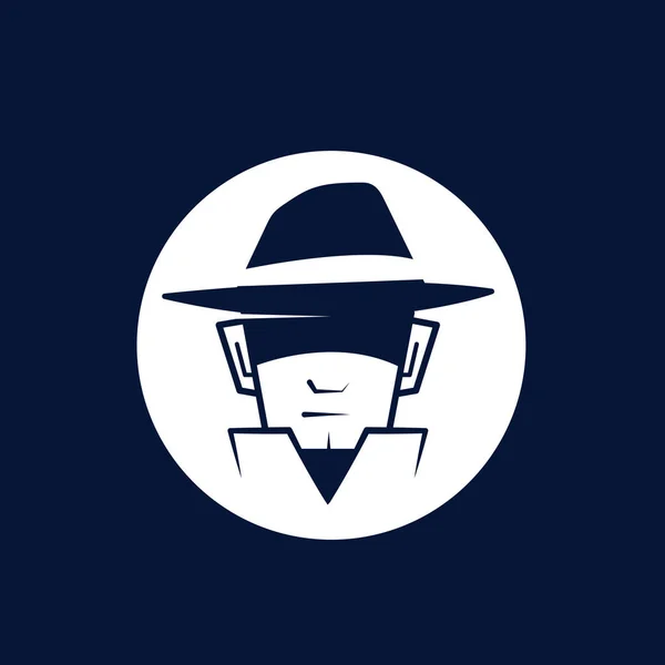 Geheimagent-Logo lizenzfreie Stockillustrationen