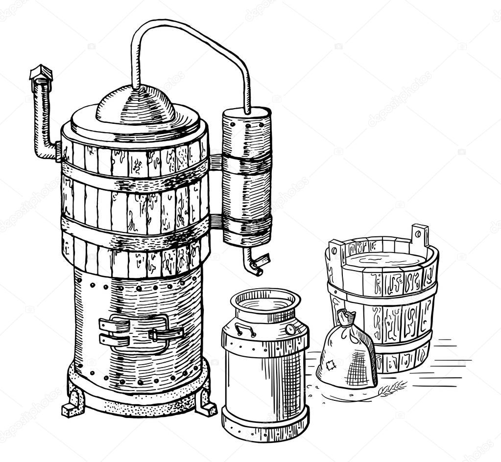 alcohol distillation process