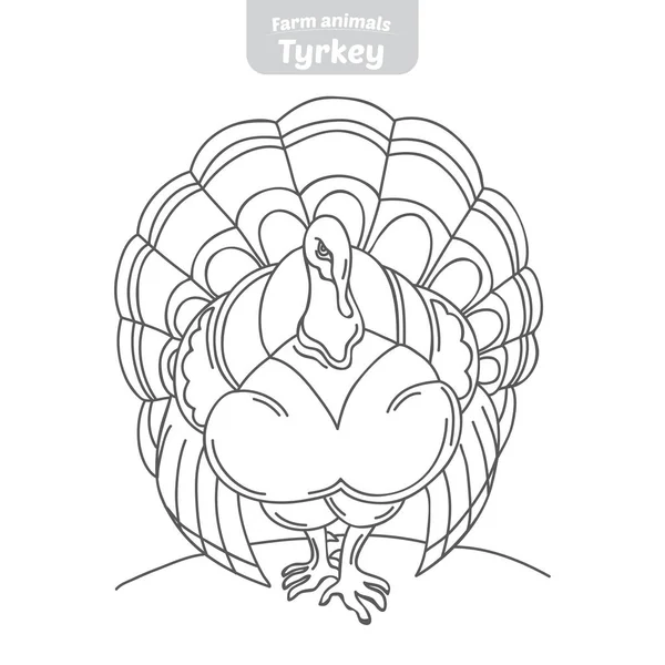 Türkei handgezeichnete Vektor-Illustration. — Stockvektor