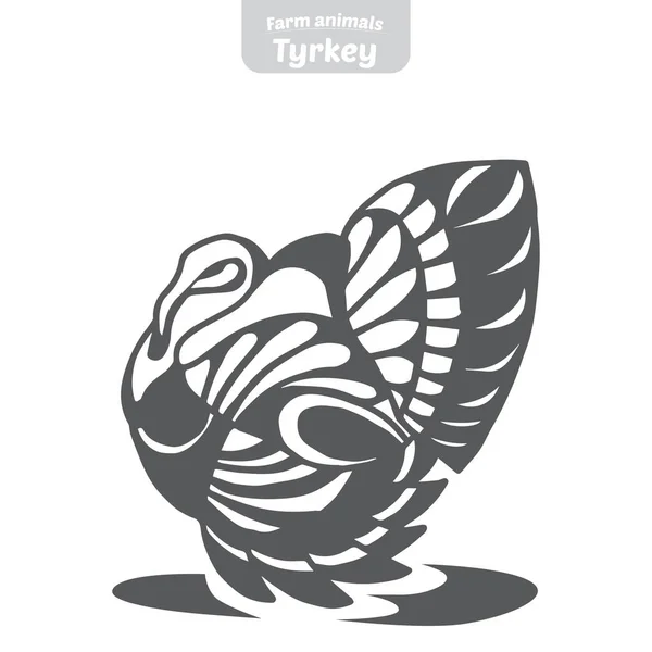 Türkei handgezeichnete Vektor-Illustration. — Stockvektor
