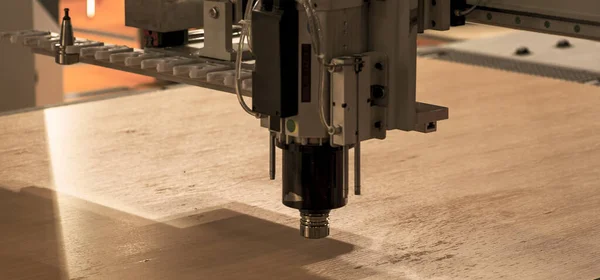 Cnc milling machine, wood processing — Zdjęcie stockowe