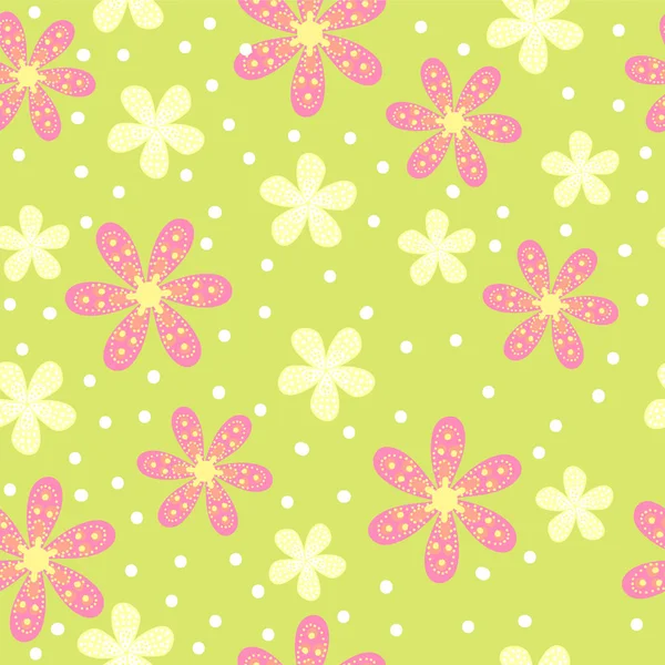 Fundo floral com flores — Vetor de Stock