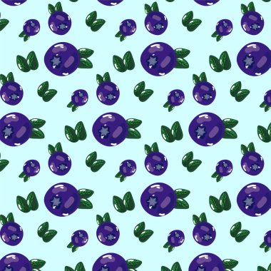 çizgi film nazik desen yaban mersini çilek ile