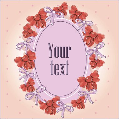 yay ile karikatür retro arka plan çerçeve kartı