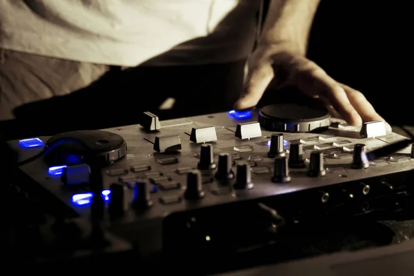Práce DJ Mixer — Stock fotografie