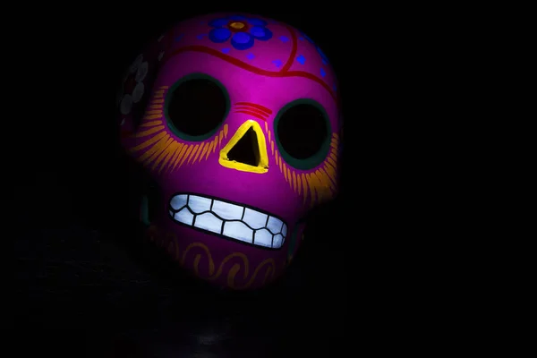 Calavera mexicana rosa — Foto de Stock