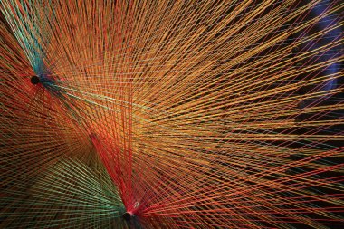 sanatsal renkli iplik