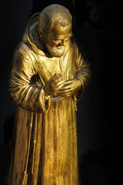 Padre Pio statue clipart