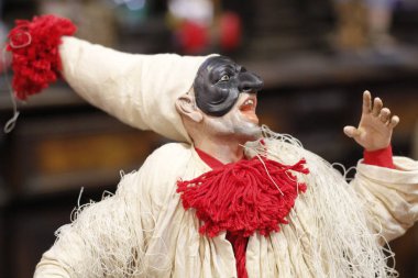 Pulcinella 'nın gerçekçi heykeli