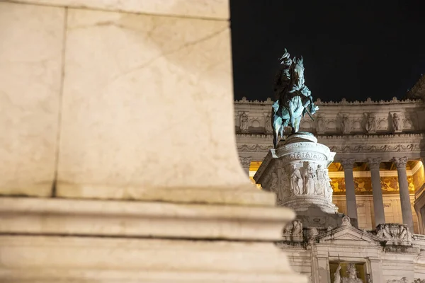 Monumento a Victor Emmanuel II - Itália, Roma — Fotografia de Stock