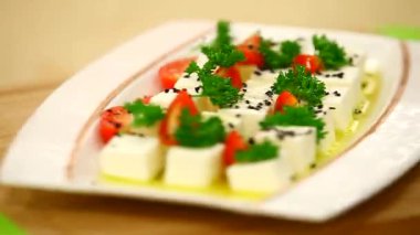 lezzetli peynir salatası