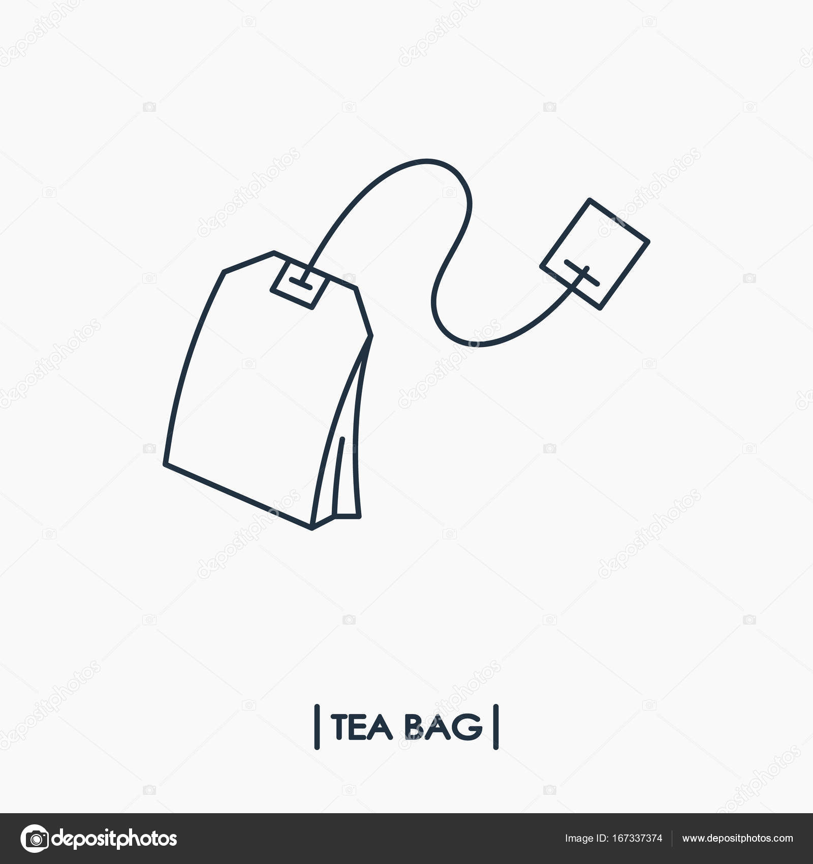 TeebeutelSymbol lizenzfreie Grafiken © v