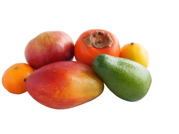 Varias frutas tropicales multicolores —  Fotos de Stock