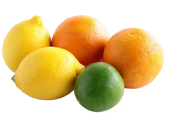 Saftiga, multicolor citrusfrukter — Stockfoto