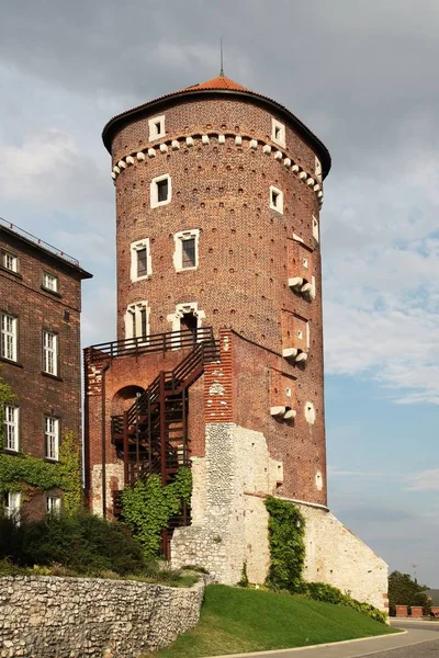 Torre de Wawel Castelo em Cracóvia — Fotografia de Stock