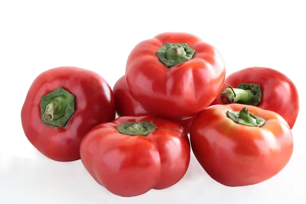 Κόκκινες, γλυκές πιπεριές closeup — Φωτογραφία Αρχείου