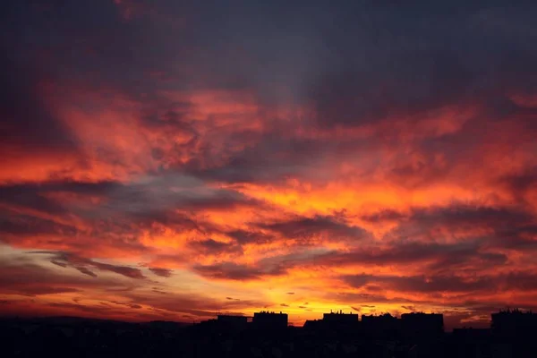 Bunter Himmel am Abend — Stockfoto