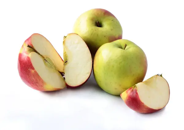 Leckere Süße Äpfel Nahaufnahme — Stockfoto