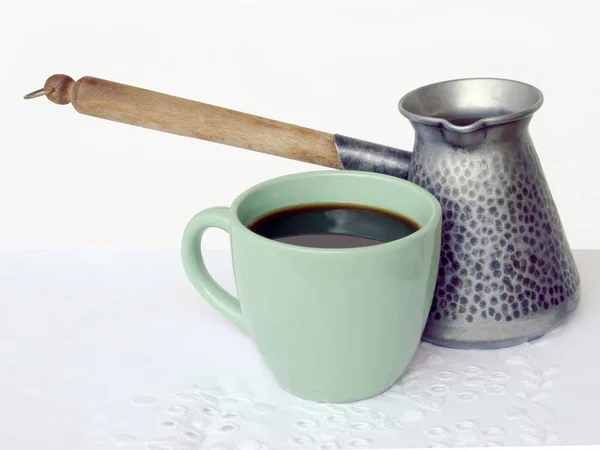 Tasse Kaffee Und Auflauf — Stockfoto