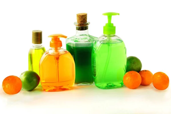 Diversos Cosméticos Multicolores Para Higiene — Foto de Stock