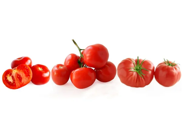 Ντομάτες Κόκκινες Νόστιμα Και Ζουμερά — Φωτογραφία Αρχείου