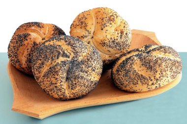 haşhaş tohumları ile lezzetli rulo yakın