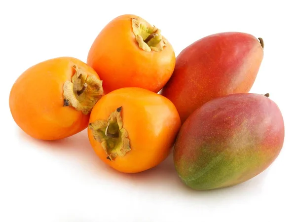 Różne Owoce Tropikalne Jako Zdrowe Pyszne Jedzenie — Zdjęcie stockowe