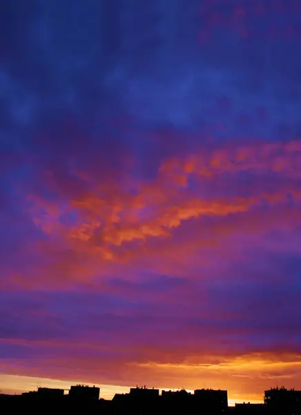 Pink Clouds Multicolor Sky Sunset — Stock Photo, Image