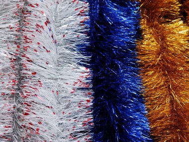 çok renkli, parlak noel ağacı süslemeleri