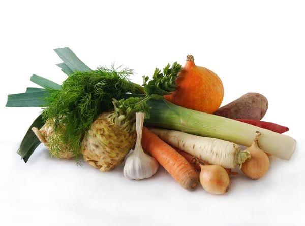 Bouquet Légumes Crus Divers Pour Cuisson Des Repas — Photo