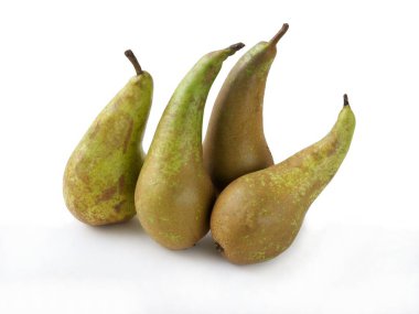 Çok lezzetli, çok renkli armutlar lezzetli meyveler gibi.