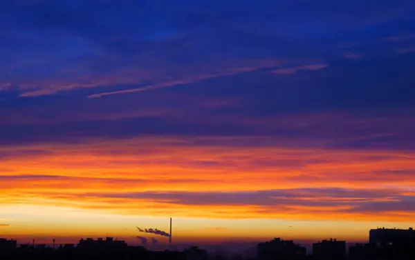 View Picturesque Phenomenon Sunset Evening — Stock Photo, Image